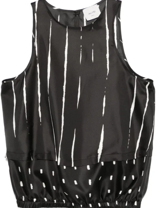 Alysi Top Nero Donna