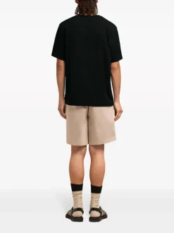 Ami Alexandre Mattiussi T-shirt Nero Uomo con logo goffrato