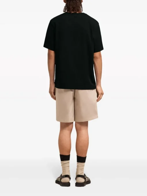 Ami Alexandre Mattiussi T-shirt Nero Uomo con logo goffrato