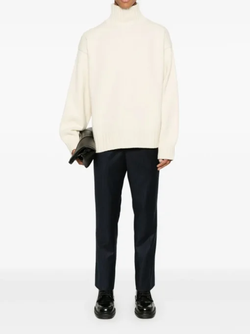 Ami Paris Pantalone Blu Uomo Gessato