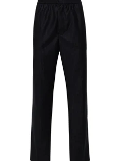Ami Paris Pantalone Blu Uomo Gessato