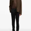 Ami Paris Pantaloni Nero Uomo Vita Elasticizzata