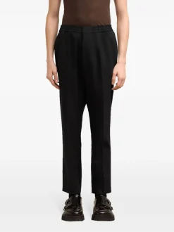 Ami Paris Pantaloni Nero Uomo Vita Elasticizzata