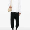 Ami Paris Uomo Camicia Bianco Micro Ricamo Cuore Bianco