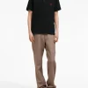 Ami Paris Uomo Polo Nero Ricamo Cuore