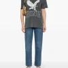 Anine Bing Jeans Azzurro Donna Effetto Stropicciato