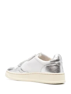 Autry Scarpa Bianco Argento Donna Medalist Low