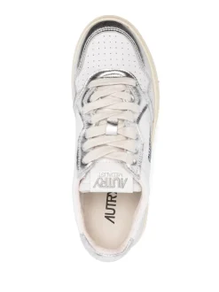 Autry Scarpa Bianco Argento Donna Medalist Low