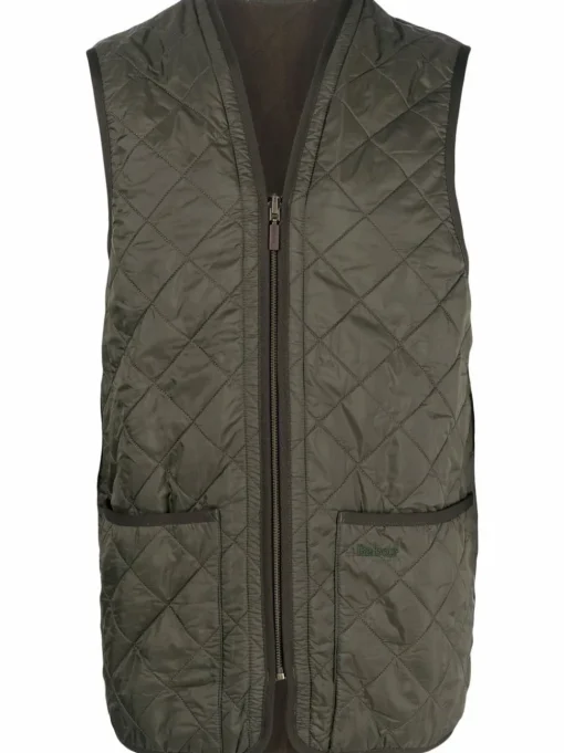 Barbour Gilet Verde Uomo Trapuntato Polarquilt