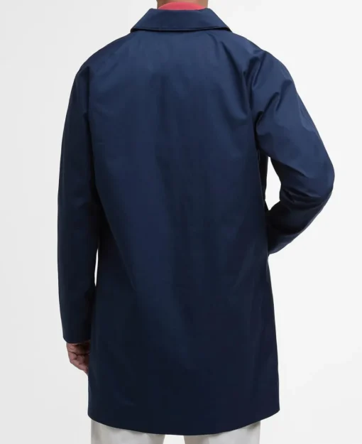 Barbour Mac Rokig Uomo Trench Blu