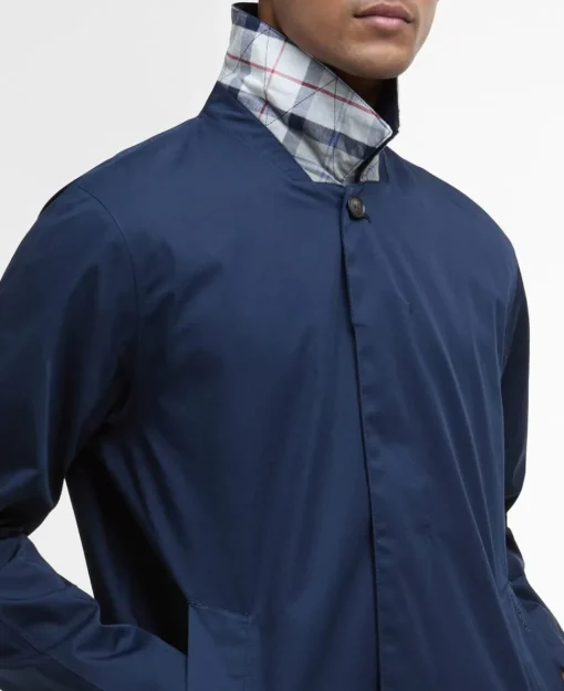Barbour Mac Rokig Uomo Trench Blu