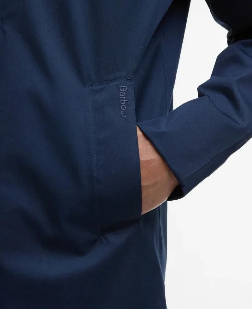 Barbour Mac Rokig Uomo Trench Blu