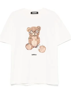 Barrow Unisex T-shirt Giallo Stampa Orso