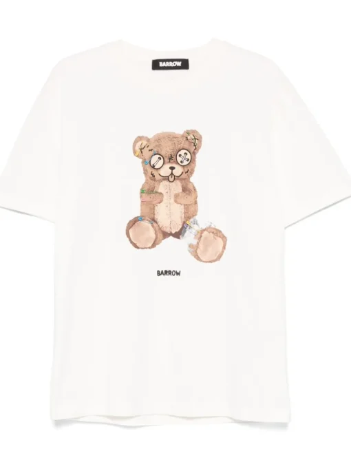 Barrow Unisex T-shirt Giallo Stampa Orso