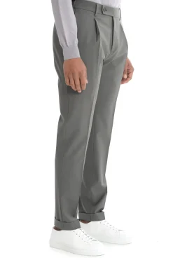 Berwich Pantalone Grigio-Verde Uomo Retro