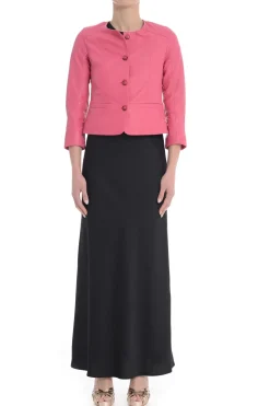 Bully Giubbotto Rosa Donna Pelle Girocollo