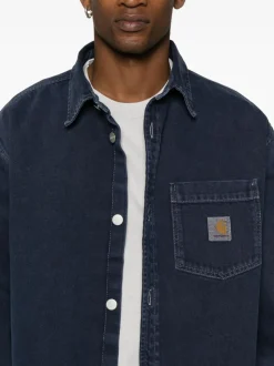 Carhartt Camicia Blu Uomo Denim