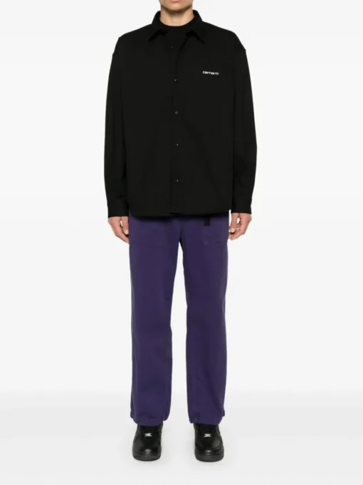 Carhartt Camicia Nero Uomo Ricamo Logo