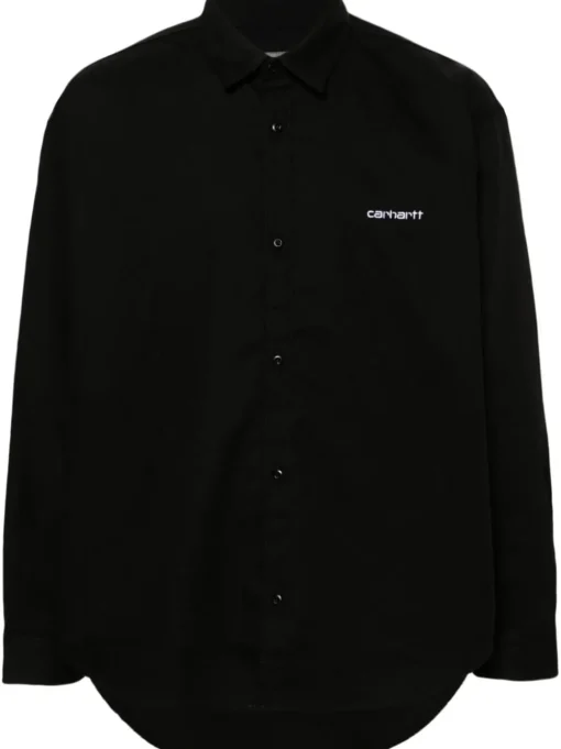 Carhartt Camicia Nero Uomo Ricamo Logo