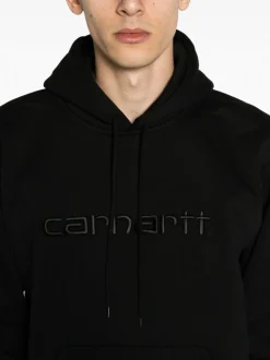 Carhartt Felpa Nero Ricamo Logo