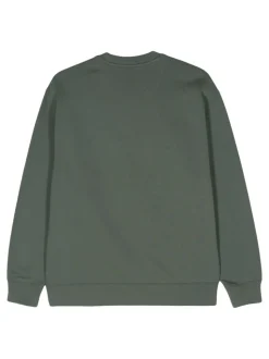 Carhartt Felpa Verde Donna Ricamo Logo