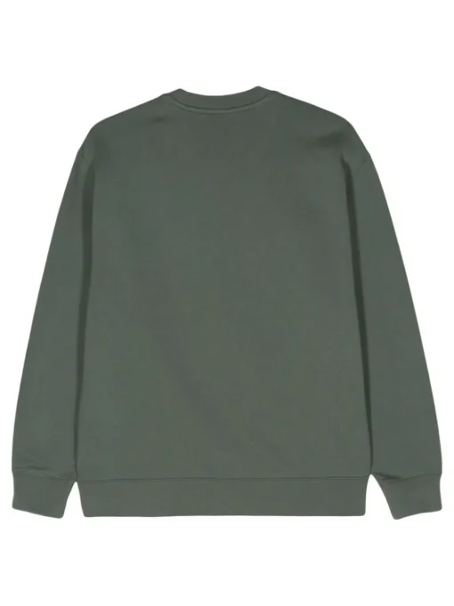 Carhartt Felpa Verde Donna Ricamo Logo