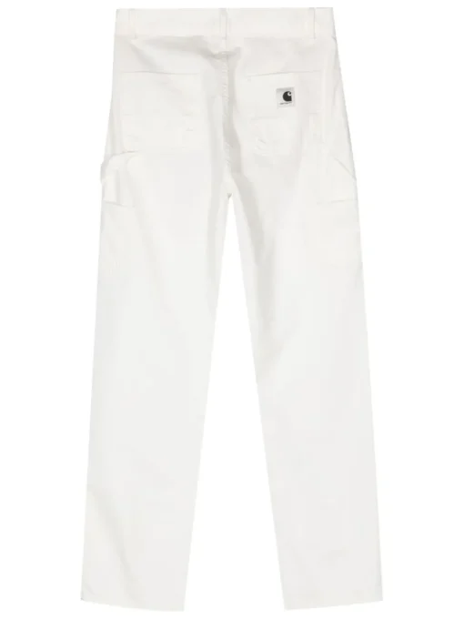 Carhartt Pantalone Bianco Donna Tasche a Filo
