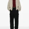 Carhartt Pantalone Nero Donna Cargo Gamba Ampia