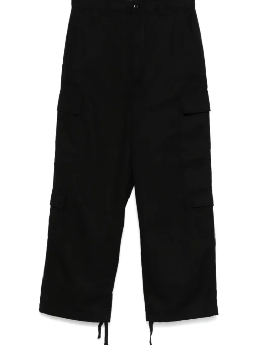 Carhartt Pantalone Nero Donna Cargo Gamba Ampia