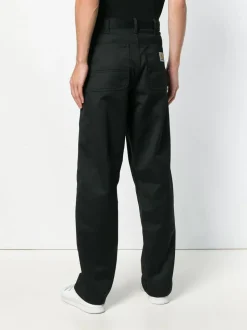 Carhartt Pantalone Nero Uomo a gamba ampia