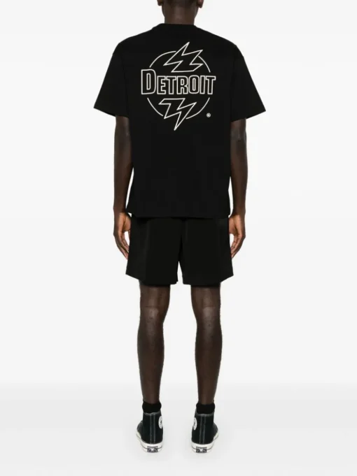 Carhartt T-shirt Nero Uomo Stampa Logo Fulmini
