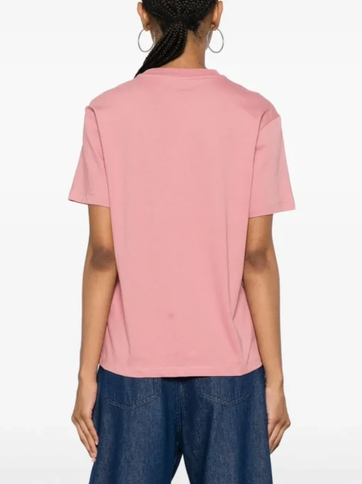 Carhartt T-shirt Rosa Donna Ricamo Logo