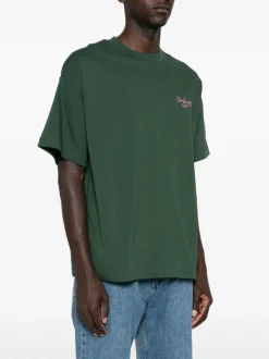 Carhartt T-shirt Verde Uomo Micro Logo WIP