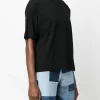 Carhartt Wip Donna T-shirt Nero Micro Logo Ricamato