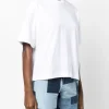 Carhartt Wip Donna T-shirt Bianco Micro Logo Ricamato