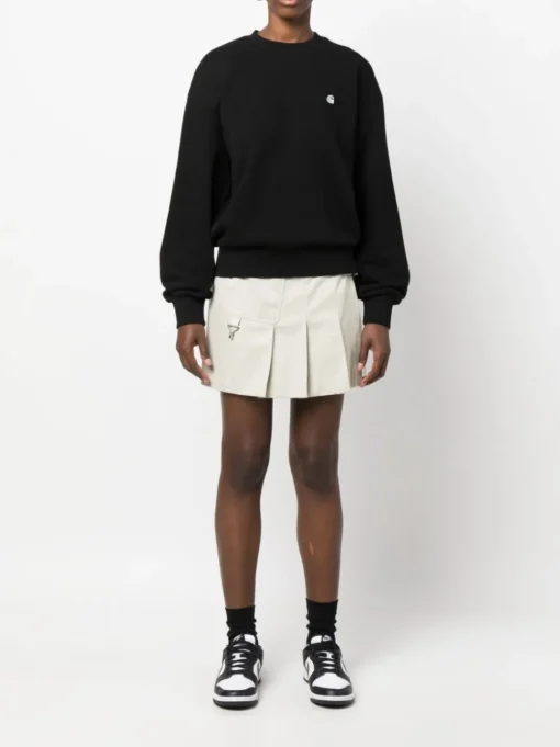 Carhartt Wip Felpa Nero Donna Casey Girocollo