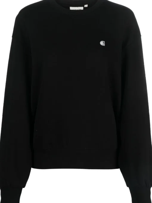 Carhartt Wip Felpa Nero Donna Casey Girocollo