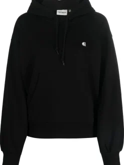 Carhartt Wip Felpa Nero Donna Casey Cappuccio