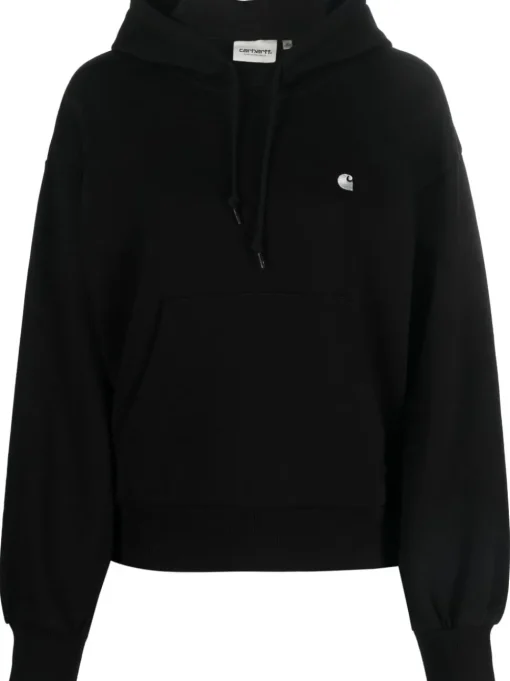 Carhartt Wip Felpa Nero Donna Casey Cappuccio