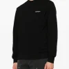 Carhartt Wip Felpa Nero Uomo Ricamo Logo