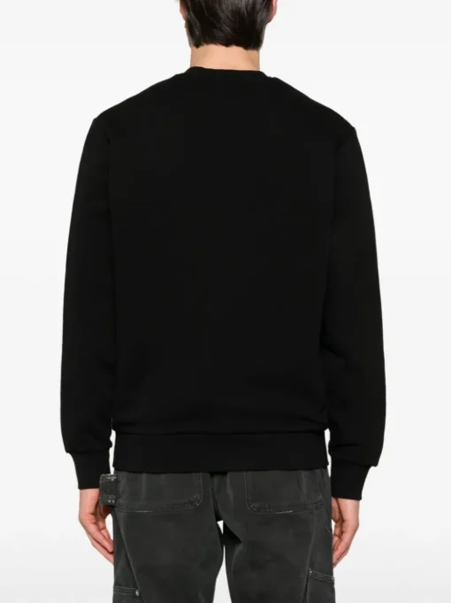 Carhartt Wip Felpa Nero Uomo Ricamo Logo