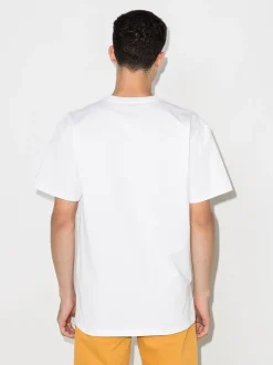 Carhartt Wip T-shirt Bianco Uomo Ricamo Lettera C
