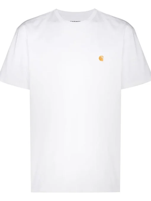 Carhartt Wip T-shirt Bianco Uomo Ricamo Lettera C