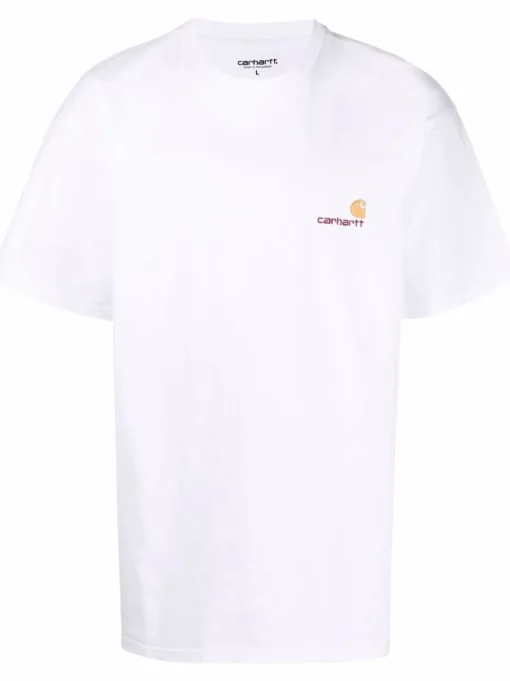 Carhartt Wip T-shirt Bianco Uomo Ricamo Logo