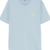 Carhartt Wip T-shirt Blu Uomo Ricamo Lettera C