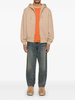 Carhartt Wip Uomo Jeans Blu Double Knee