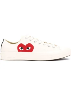 Comme Des Garcons Play Scarpa Bianco Unisex Chuck 70 Cuore Rosso Bassa