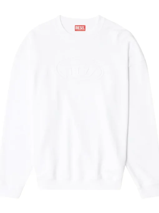 Diesel Felpa Bianco Uomo