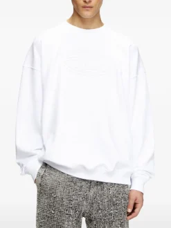 Diesel Felpa Bianco Uomo