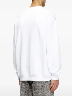 Diesel Felpa Bianco Uomo